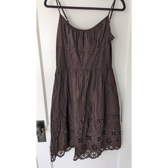 LOFT Vintage Brown Sundress - Size 8P - Picture 1 of 4